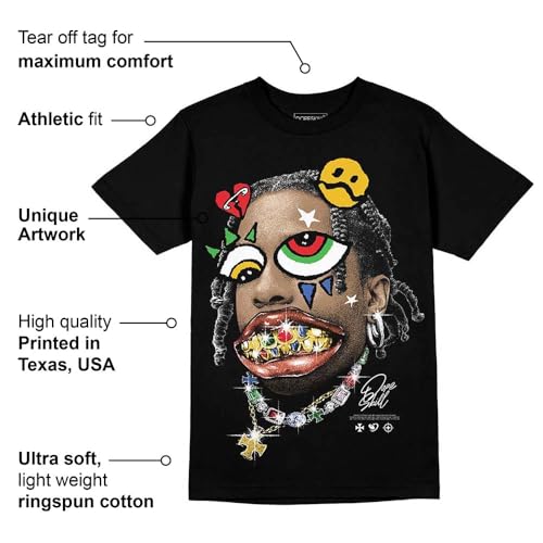 Image of DopeSkill Graphic Tee Streetwear Hip Hop Hypebeast Unisex T-Shirt Sneaker Colour Matching Shirts Rapper Mouth
