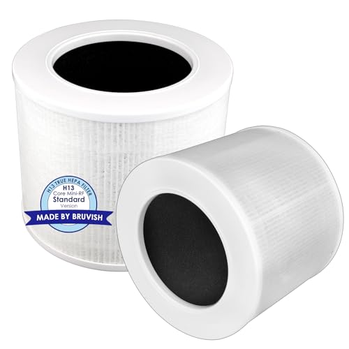 2 (piezas) Filtro de repuesto Core Mini compatible con el purificador de aire LEVOIT Core Mini, filtro HEPA CoreMini H13 True, filtro HEPA 3 en 1, filtros de carbón activado, comparado con la pieza n