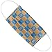 Popfunk Harry Potter Ravenclaw Checkerboard House Pattern 1-Ply Reusable Face Mask Covering with Adjustable Nose Wire, Unisex