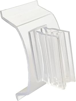 Plastic Shelf Edge Clip and Sign Holder Fits Standard 1 14 Channel 25 Pack | Shelf Management for Retail Gondola Shelves