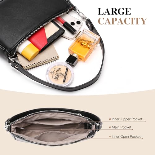 FALAN MULE Shoulder Bags for Women Cute Hobo Tote Handbag Clutch Purse with Zipper Closure2