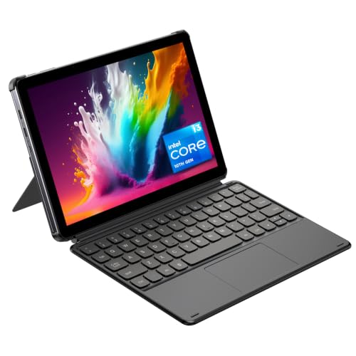 Image of CHUWI 2 in 1 Laptop Tablet, 8GB RAM 256GB SSD, Intel Core i3 (3.9GHz) | Hi10 X2 Windows Tablet with Magnetic Keyboard, 10.1'' HD Touchscreen Display, 5MP Camera, WiFi 6, BT 5.3
