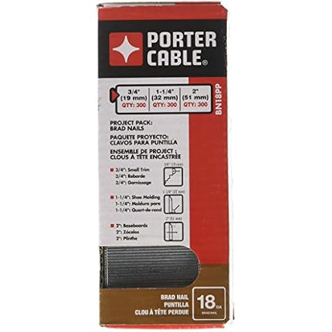PORTER-CABLE 18GA Brad Nails Pack Cover