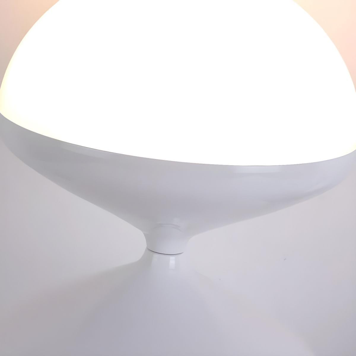 CraftThink Modern Tall Standing Floor Lamp, 47-Inch Height with Acrylic Bowl Shade, Foot Switch for Bedroom Reading Living Room, Bulb Included (Black, 3 Color Light)