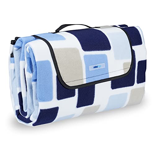 Couverture pique-nique imperméable 200x200 tapis de plage isolant Relaxdays