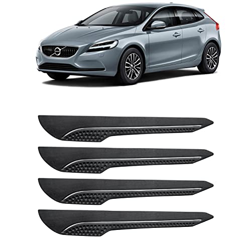 Image of AOSIS-Car Bumper Protector /Bumper Guard for Volvo V40 with Single Chrome Stripe (4-Pcs)