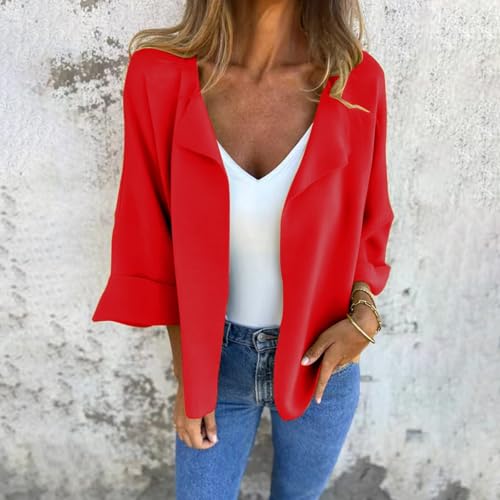 Peculiaral Casual Faux Suede Cardigan, Light Weight Cardigan Women Plus Size Trendy Faux Suede Shawl Collared Jacket4
