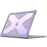 Fintie Funda para MacBook Air 15 Pulgadas (M4) 2025 / (M3) 2024 / (M2) 2023, Funda TPU Resistente de Cuerpo Entero con Pantalla Retina líquida y Touch - Lila