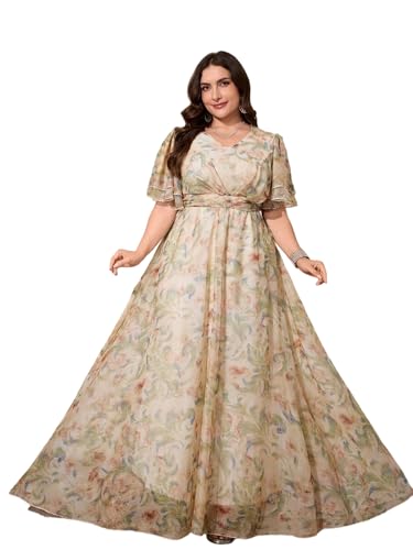 Image of TOLEEN Women's Plus Size Sequin Dress Luxurious Style Formal Cocktail Evening Party Maxi Dresses