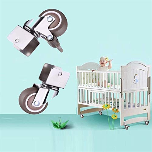 Roulettes robustes 25mm avec frein pour meubles et petits chariots - 8
