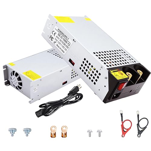 Image of AC to DC 12V 83A 1000W Power Supply,120V to DC 12v Converter/110V to 12V DC Converter for RV Pump LED Strip CCTV Car Vacuum Stereo Disel Heater(DC12V-83A-1000W)