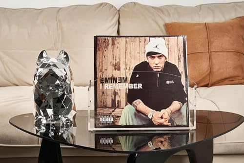Meicloud Acrylic Record Holder - Modern Vinyl Record Storage Box, LP Record Organizer, Clear Lucite Record Case with Handles, Album Record Display Bin, Holds up to 35-45 Records - Thumbnail 2