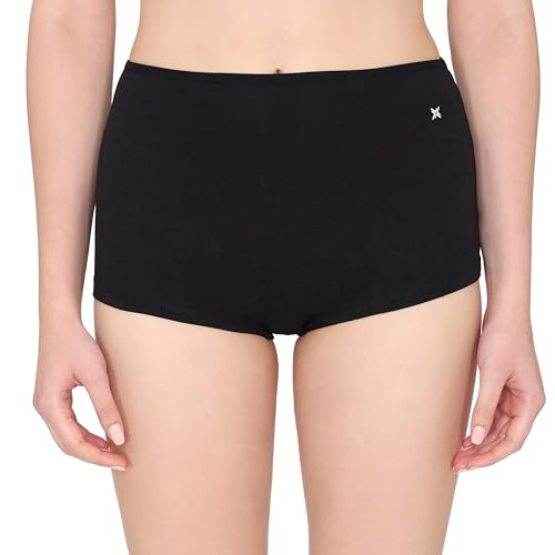 Image of Lavos Boy Shorts for Women, Bamboo Cotton Underwear for Womens, Girls Boys Short Pants for Regular Wear, Mid Waist Soft Elasticated Boxer Briefs, Long Boyshorts Panties for Ladies