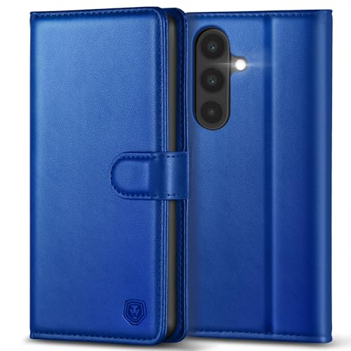 Kuafcase for Samsung A17 Case with 4 Card Slots Magnetic Closure Kickstand Shockproof Protective Phone Case for Samsung Galaxy A17 - Royal Blue