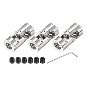 Sourcing Map 3 Stück Drehbare Wellenkupplung