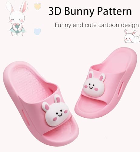 Image of Toddler Little Kids Slides Sandals Unicorn Dinosaur Bunny Beach Pool Shower Slides Anti-Skid Home Bath Slippers Cute Summer Outdoor Shoes for Girls and Boys
