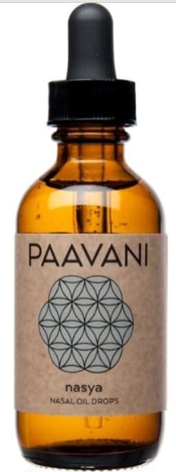 PAAVANI Ayurveda Nasya Oil - Nose Oil - Made in USA - Ayurvedic Nasal Drops - Clear Breathing - Mental Clarity - 100% Organic (4 oz.)