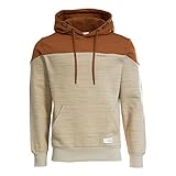 mazine kapuzenpullover herren Logo-Label mazine Ripley Heavy Hoodie - Kapuzenpullover, Größe_Bekleidung:S, Farbe:Pecan/Eggshell