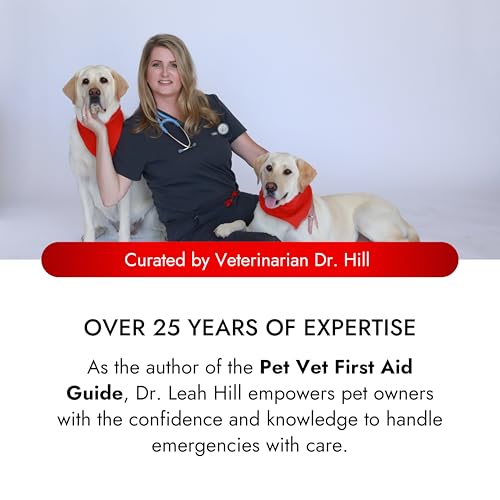 Image of Cat & Dog First Aid Kit - Dog Emergency Kit, Health Supplies & Wound Care -with Thermometer, Bandages for Wounds - Essentials, Travel Bag (Large)