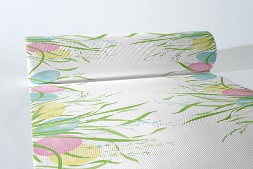 Mank Airlaid Tischläufer 40 cm x 24 m | Tischdecken-Rolle stoffähnlich | praktische...