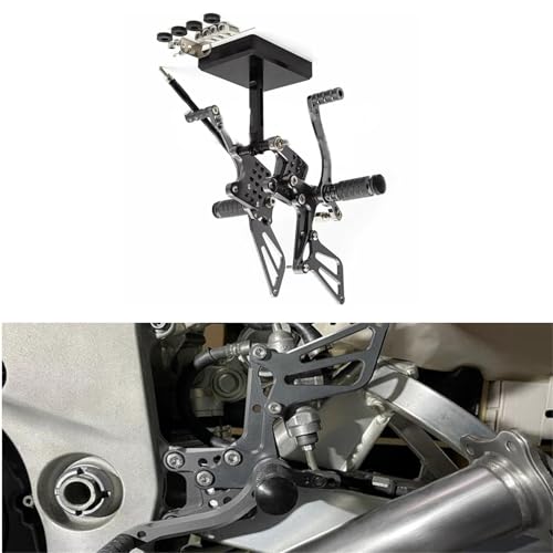 Repose-pieds moto réglable gris pour Suzuki SV650 SV1000 S 1998-2014