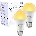 Wyze Lifestyle Bulb White, 800LM Tunable-White Wi-Fi Smart Light Bulb, Work with Alexa and Google Assistant, 2.4GHz, No Hub Required, A19 Dimmable, 2700K - 6500K, 90+CRI, Timer & Group, 2-Pack