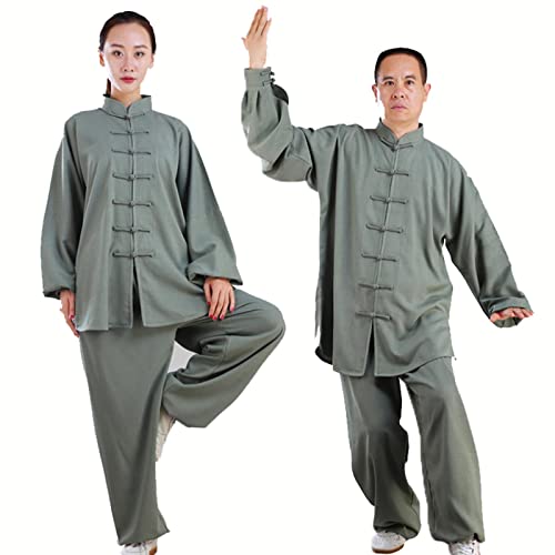 Costume de méditation vert pour vos séances de tai-chi