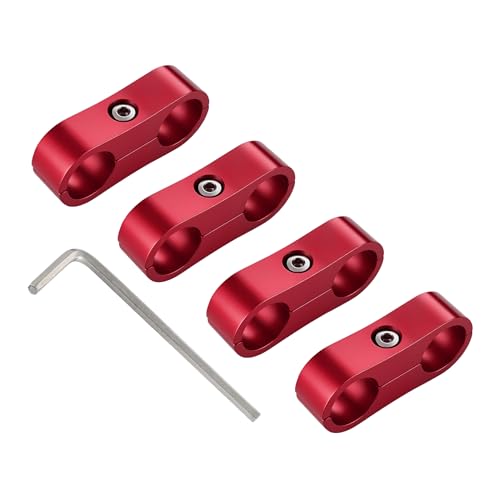 EVIL ENERGY serre tuyau aluminium 4 pcs 8AN rouge
