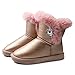 Produktbild Apawwa Winterstiefel MäDchen Warm GefüTtert Boots MäDchen SchlüPfen Winterschuhe Kinder Komfortabel Schneestiefel MäDchen ND59 Color Pink Size 32