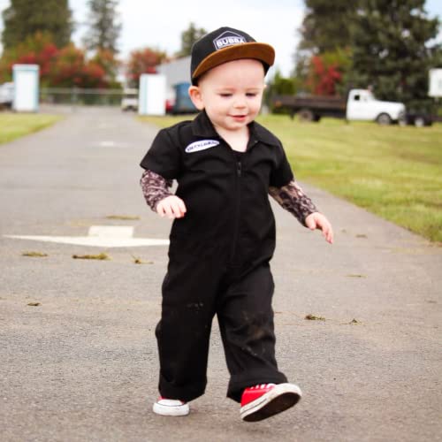 Toddler Hat - Toddler Boy Outfit - Toddler Boy Snap Back - Toddler Baseball Hat - Baby Bubba Trucker Cap - Infant Newborn Youth Flat Brim Patch Sun Hat For Summer (S 12-24 Months, Bubba Eli) #TOP4