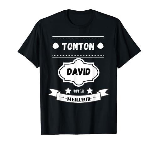 Photo de Oncle est le meilleur neveu David Nièce Tonton T-Shirt