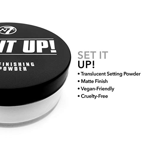 W7 Set It Up Loose Setting Powder - Weightless Translucent Blurring Powder For All Skin Tones #TOP3