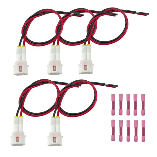 ademco honeywell 5853 - ALTBET 5pcs Accessory Power Lead Kit Compatible with Yamaha Wolverine RMAX and 850 X2 X4 RMAX2 RMAX4 Replace B4J-H25B0-V0-00