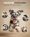 Oneisall 4 en 1 Kit de grooming pour chiens avec LCD Affichage, Trimmer pour cheveux de chien pour pince à ongles, sans fil rechargeable faible bruit IPX7 Pantoufles imperméables pour animaux de compagnie