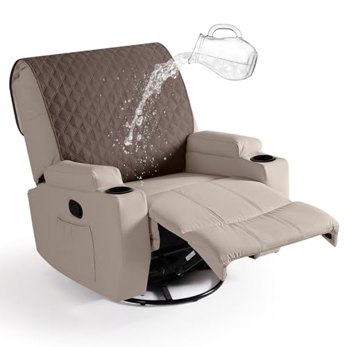 Ruoazz Waterproof Recliner Back Cover, Non-Slip Chair Covers, Brown by Ruaozz - Used condition - US$20.92