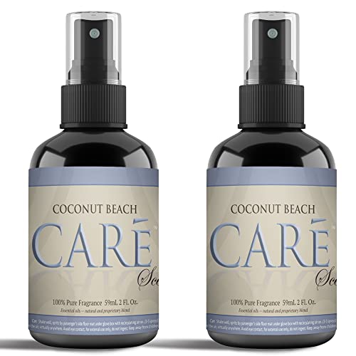 Care Coconut Beach Car Spray - 2 Oz Luxury Car Perfume With Long-Lasting Fragrance To Freshen Up Your Car Interiors - Car Air Fresheners For Vehicle (2 Pack) #TOP5