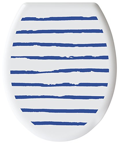 Gelco Design Sailor WC, Polypropylene, Color Blanco/Majorelle, 48 x 36 x 4 cm Cover