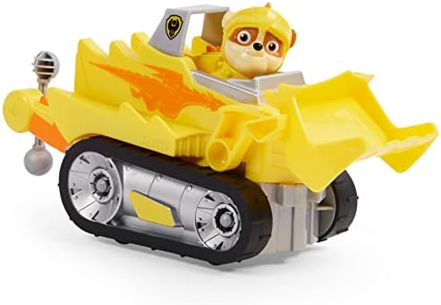 PAW PATROL, Rescue Knights Rubble Transforming Toy Car with Collectible Action Figure, Kids Toys for Ages 3 and up