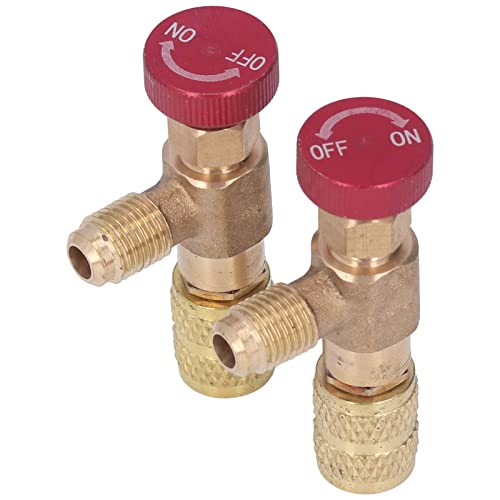 Adaptador de Válvula de Control para Refrigeración TANIQIACA, 2 piezas, macho 1/4 SAE a hembra 5/16 SAE para R410A miniatura 3