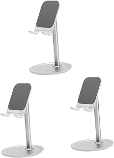 UKCOCO 3 Pçs Suporte De Telefone De Mesa Suporte De Telefone Para Mesa Suporte De Chute Para Telefone Suporte De Mesa De Metal Suporte De Telefone Suporte De Tablet Para Mesa Suporte De