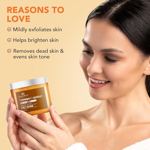 Botanic Hearth Honeyed Apricot Body Scrub - 8.8 fl oz, Exfoliating and Moisturizing, Gentle Spa Treatment for Smooth and Soft Skin, Natural Ingredients, Paraben-Free - Image 4