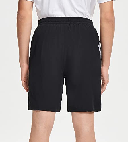 Devoropa Boys Swim Trunks Quick Dry Lightweight Bathing Suit Upf 50+ Youth Kids Swim Board Shorts Side Pockets Water Repellent Black L #TOP3