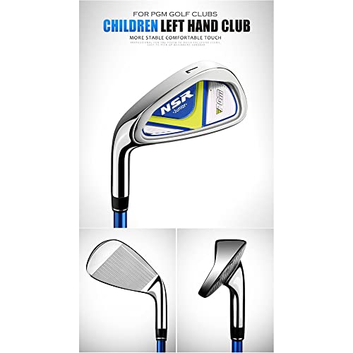 Golf Club a Mano Sinistra Set per Bambini Ragazzi Ragazze 7# 9# Ferro Leggero Grafite Albero Grafite Attrezzatura di Allenamento per Principianti con Ball Tee Outdoor Youth Sports Practice Gear