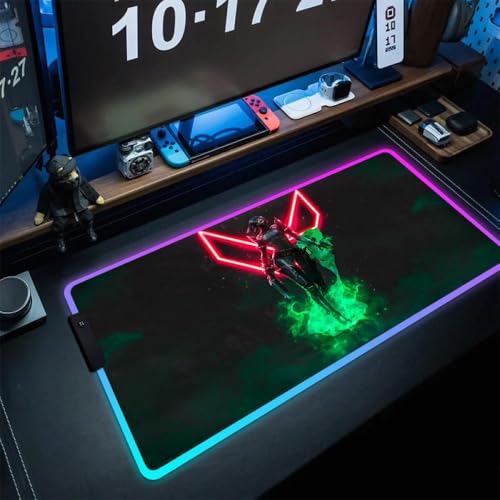 RGB�Q�[�~���O�}�E�X�p�b�h�m���X���b�vXXL�f�X�N�}�b�gLED���b�N���o�[�}�E�X�}�b�g��������A�j�����D�Ƃ̂��߂�Valorant�ƌ݊���(SD69743 (16))