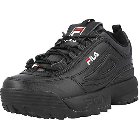 Fila Disruptor II Premium Trainers Black/Red/White Cover