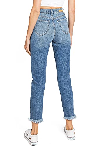 Cello Jeans Women's Juniors High Rise Classic Mom Denim3