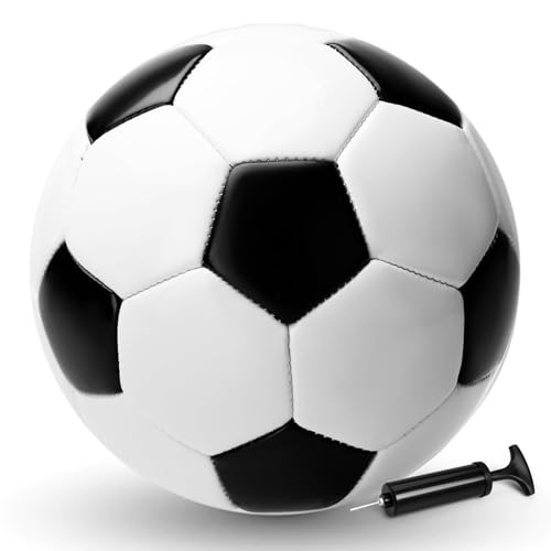 Innotoys Toddler Soccer Ball Size 2 with Pump for Kids 1-3 Kids Soccer Ball - Indoor Outdoor Lawn Yard Balls Toys Birthday for Boys Girls