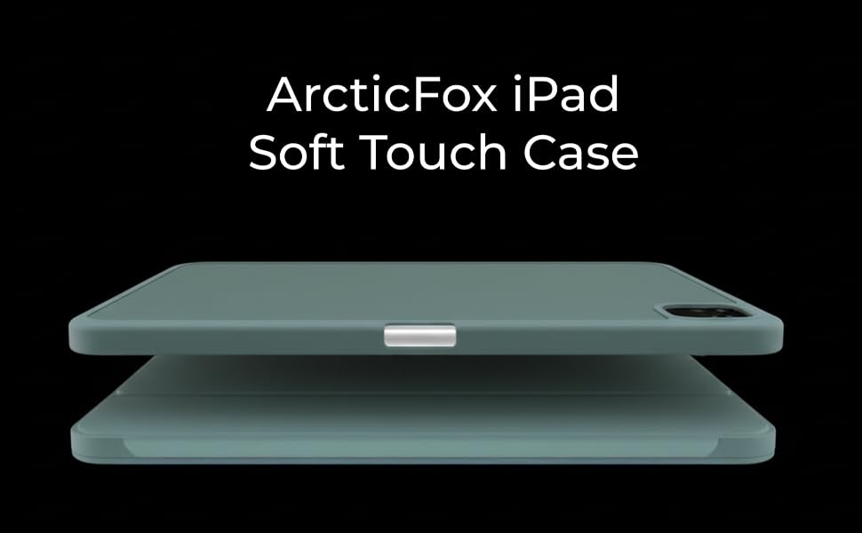 Image of Arctic Fox Smart Folio Case for iPad Pro 11 inch Cover Case (M4 2024) with Pencil Holder, iPad Pro 11 inch 2024,Smart Flip Case Cover for Apple iPad Air with Pencil Holder [Auto Sleep /Wake] - Black