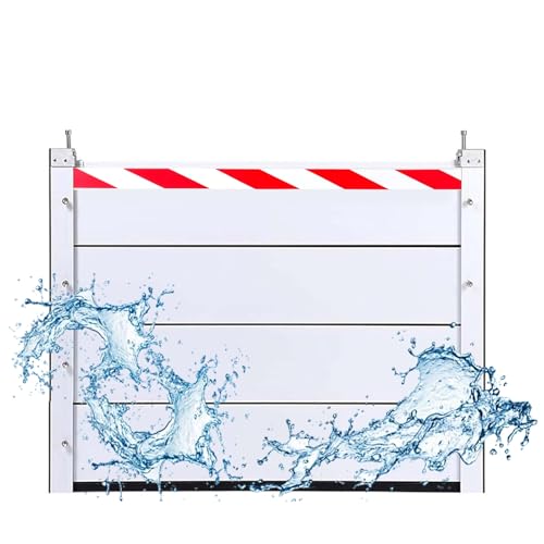 Flood Protection Barrier 171-180cm Water Retaining Plate Aluminum Flood Protection Prevention Board 40cm High Flood Barrier Shield Outdoor Temporary Partition Gate(172 * 40cm)