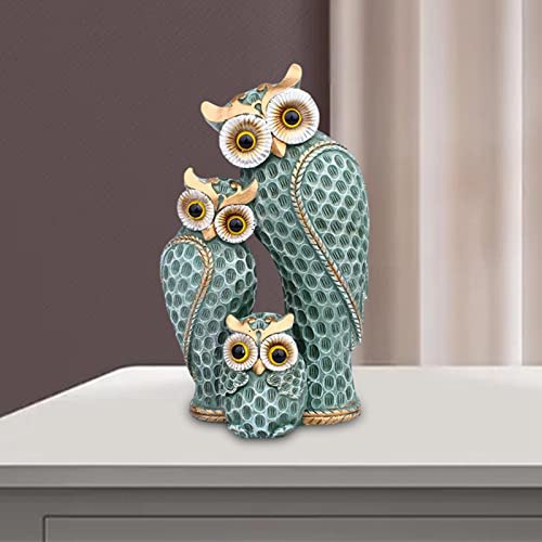 Baoblaze Decoração de estátua de família de nórdica para estante sala de dormitório escritório, Verd